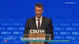 CSU Parteitag: Eröffnungsrede von Markus Blume am 15.09.2018