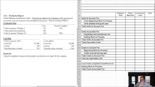 MA Module 4, Video 3, Process Costing and the Production Report, Problem 4-2A