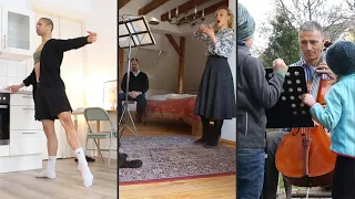 Dancing in the kitchen, singing with the dog: Leipzig Opera's artists rehearse at home | AFP