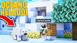 Sobrevivo en Minecraft pero en un Mundo de OCEANO HELADO! 😱 ¿Sobreviviré?