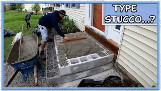 How To Build Stone Veneer Steps (Block Work)
