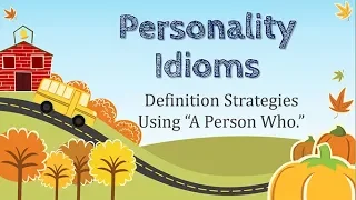 Personality Idioms