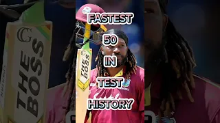 TOP 10 FASTEST 50 IN TEST CRICKET HISTORY #shorts #top10 #cricket #viral