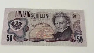 50 Schilling Austria banknote