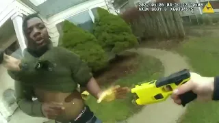 Police body cam video shows Grand Rapids police officer pulling over Patrick Lyoya before shooting