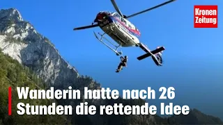 Wanderin hatte nach 26 Stunden die rettende Idee | krone.tv NEWS