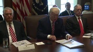 President Trump Leads a Cabinet Meeting