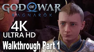 God Of War Ragnarok - Walkthrough Part 1 No Commentary Full Game [HD 1080P]