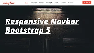 Design a responsive navbar using Bootstrap 5