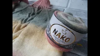 Обзор пряжи  Nako Angora Luks Color