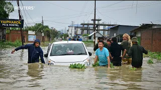 Cyclone Remal triggers heavy rains in northeast India | REUTERS