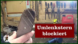 Umlenkstern blockiert beim Schwert