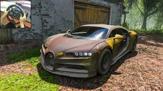 Restoring Abandoned Bugatti Veyron - Forza Horizon 5 ( Logitech g29 gameplay )