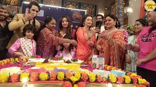 Nath Tv Serial Krishna और Gauri Kar Diya 900 Episode Cake cutting Mirach masala