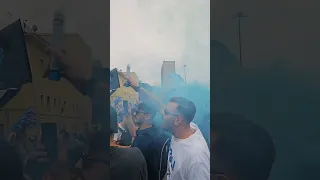 Napoli fans celebrating Scudetto with flags  | 2023