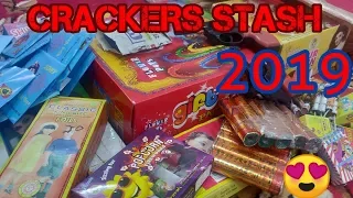 DIWALI CRACKERS STASH 2019 | LEFTOVER FIREWORKS | FIRECRACKERS REVIEW | DIWALI 2019