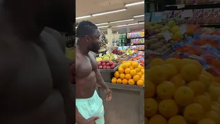 Bodybuilder gets attack at supermarket for eating healthy #shorts