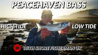 Fishing Peacehaven reef ( Successful Bass Fishing ) May 15th High Tide & Low Tide