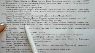 Список литературы для тех, кто идет в 7 класс по учебнику Коровина, Журавлев, Коровин русская школа