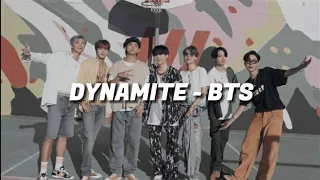 BTS - dynamite (speed up lyrics)