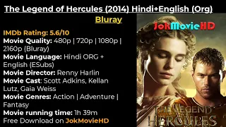 The Legend of Hercules 2014 {Full HD Movie} Dual Audio {Hindi ORG + English} BluRay 1080p,  720p