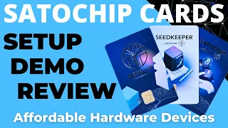 Satochip Cryptocurrency Hardware Wallet, Seedkeeper Secure Storage and Satodime Bearer Card