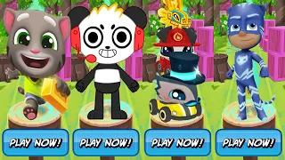 Tag with Ryan PJ Masks Catboy and Combo Panda vs Dash Tag vs Tom Gold Run - Gameplay