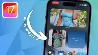 How to Add Photo Widget to Homescreen on iPhone - iOS 17