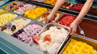 60% Fruit! Handmade French Ice Cream (Mango, Whiskey, Strawberry) / 法式冰淇淋 - Taiwanese Food