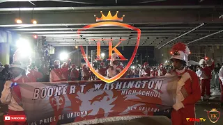 Booker T Washington Marching Under The Bridge @ The Bacchus Parade 2022