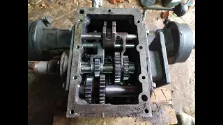 Повна розборка коробки передач мототрактора Скаут Т18