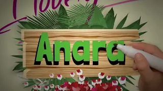 Anara Name Art Love Whatsapp Status | Anara Couple Name Video #NameArt #Anara #shorts