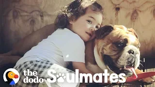 Time Lapse of Bulldog Growing Up with Little Girl | The Dodo Soulmates