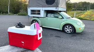 Car Camping w/ DIY Swamp Cooler - Will it Work?