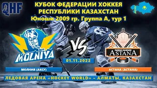 Молния - Астана, КФ-2009, тур 1, 01.11.2022