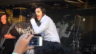 Motionless in white- if it's dead we'll kill it NEW SONG (live at warped tour 2012, Pomona Ca)