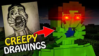 I Made Creepy Drawings Into Custom Mobs