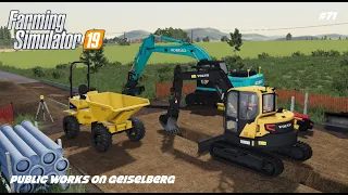 Volvo ECR88D | Public Works | Geiselberg | Farming Simulator 19 | Episode 71