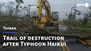 Typhoon Haikui leaves trail of destruction in Taiwan | AFP