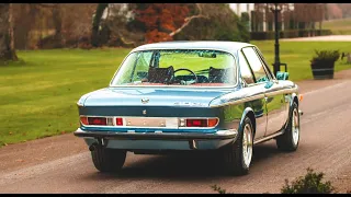 1974 BMW E9 3.0 CSi Baikal - Driving, interior POV & drone shots  | Germany Exclusive