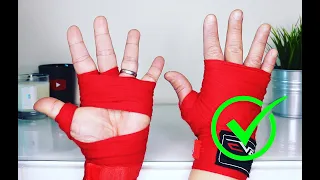 Easy How to Wrap your Hands for Boxing, Muay Thai, MMA, Kickboxing - Best Open Palm Style Tutorial