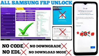 Samsung Frp Unlock ALL Secretary 2024 | Samsung ALL Android One Click | No Code | No Download Mode
