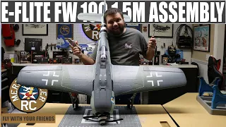 E-flite Focke-Wulf Fw 190A 1.5m BNF Assembly And First Impressions. The Best Foam Plane Of 2021?