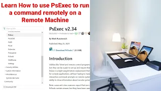 Learn How to use psexec to run a command remotely on a Remote Machine | Install Program Using Psexec