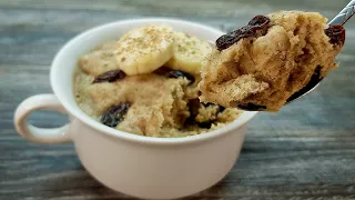 1 Minute Microwave Banana Cake Easy and Healthy Mug Cake Recipe - WITHOUT oven #152