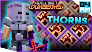 IMPOSSIBLE! Full 1 SHOT THORNS Enchantments Build Showcase in Minecraft Dungeons