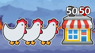 50/50 PETS BACK in STOCK with CHICKEN GAMBIT in Super Auto Pets