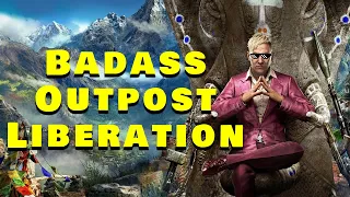 Far Cry 4 Badass Outpost Liberation and Stealth Gameplay