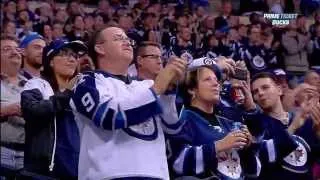 Teemu Selanne receives standing ovation in last game in Winnipeg