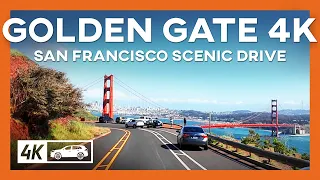 Stunning Golden Gate Bridge Drive  - San Francisco Tour 4K